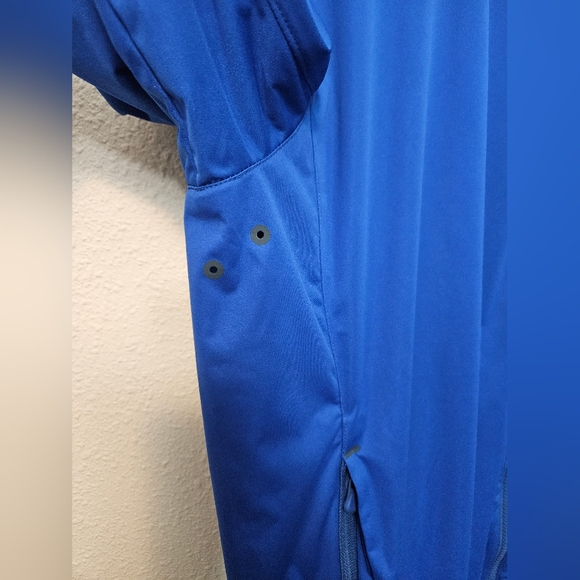 Polo Ralph Lauren Mens Large Blue Short Sleeve Full Zip Windbreaker Golf Jacket - Picture 4 of 8